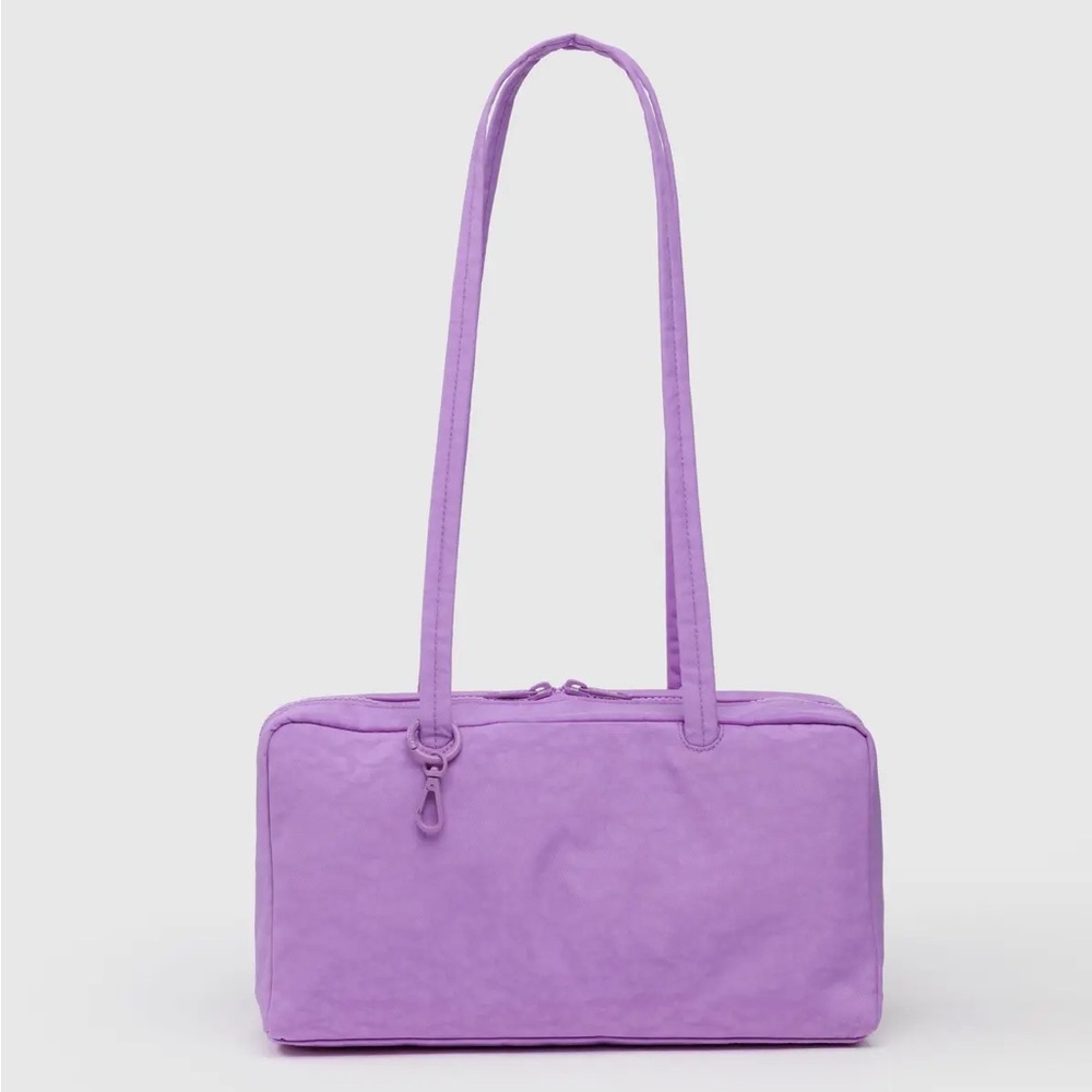 NWT BAGGU Nylon Bowler Bag in Rose